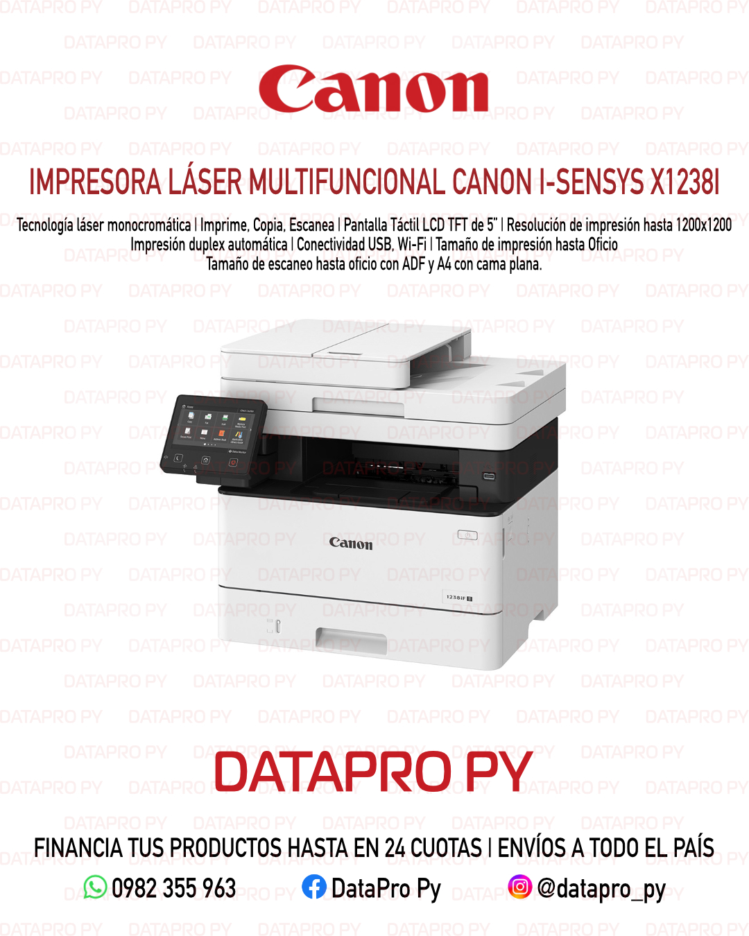 Impresora Multifuncional Canon i-SENSYS X1238i